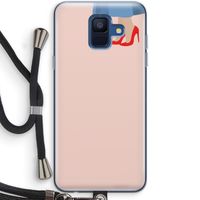 High heels: Samsung Galaxy A6 (2018) Transparant Hoesje met koord