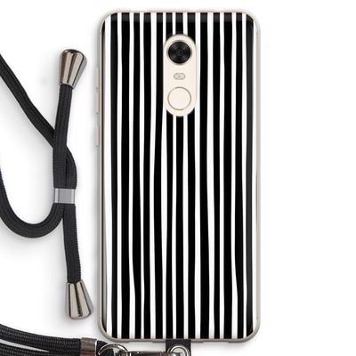 Stripes: Xiaomi Redmi 5 Transparant Hoesje met koord