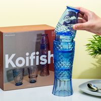 Koi Glazen (set Van 4) - Blauw - thumbnail