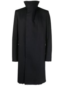 Boris Bidjan Saberi manteau à bords francs - Noir