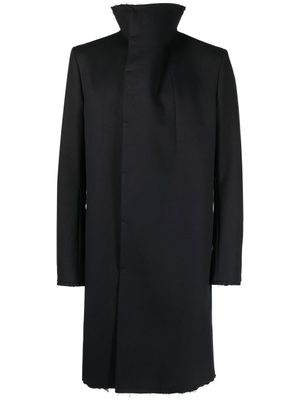 Boris Bidjan Saberi manteau à bords francs - Noir