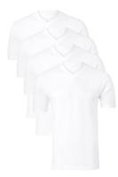 Schiesser American V-hals t-shirts 4-pack wit Schiesser American V-hals t-shirts 4-pack wit