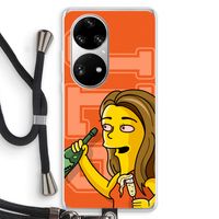 Jamie Lee Simpson: Huawei P50 Pro Transparant Hoesje met koord