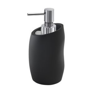 Zeepdispenser Sapho Iside Vrijstaand 16.3x8.5x9.1 cm Polyresin Mat Zwart Sapho