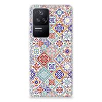 Xiaomi Poco F4 | TPU | Siliconen hoesje | Tiles Color