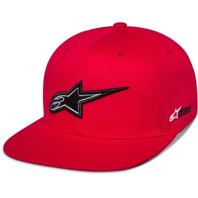 ALPINESTARS Thickness Snapback Hat, Petjes en mutsen voor de motorfietsrijder, Rood