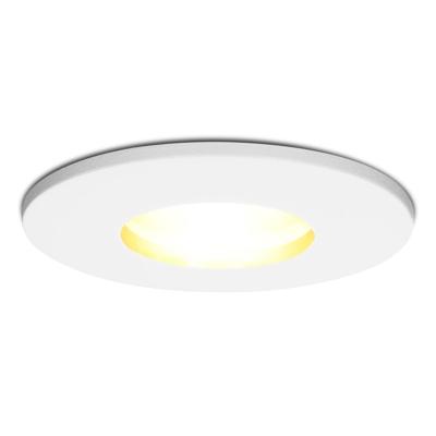 Barcelona - LED Inbouwspots - 4 Watt 345 lumen - 2700K Warm wit - GU10 - Dimbaar - Rond - IP44 voor badkamer, buiten en binnen - Wit