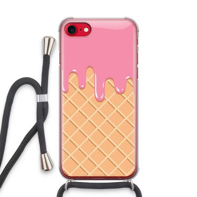 Ice cream: iPhone SE 2020 Transparant Hoesje met koord