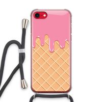 Ice cream: iPhone SE 2020 Transparant Hoesje met koord