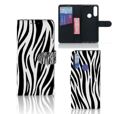 Alcatel 1S 2020 | Telefoonhoesje | Met pasjeshouder | Zebra