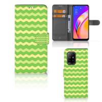 OPPO Reno5 Z | A94 5G | Telefoon Hoesje | Waves Green