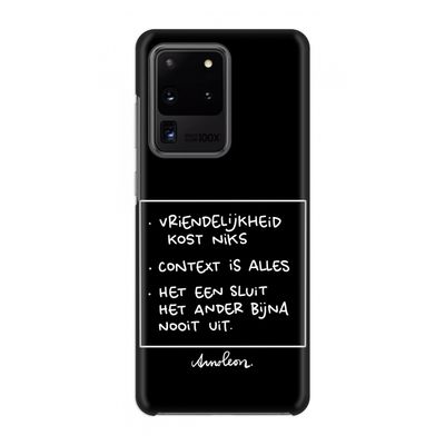 Mijn Motto's: Volledig geprint Samsung Galaxy S20 Ultra Hoesje