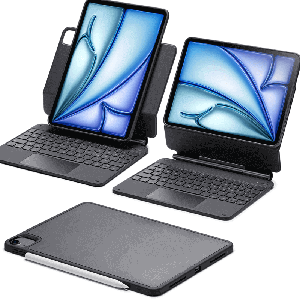 iPad Air 11 (2024), Air 10.9 (5th/4th Gen), and Pro 11 (4th/3rd/2nd/1st Gen) Rebound Magnetic Keyboard Case 360 Pencil Bundle UK Layout-Black