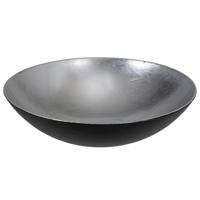 Othmar decorations Planten schaal - zilver - kunststof - D28 cm - bloembak - plantenbak