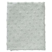 Cottonbaby Ledikantdeken Dot Katoen 120 X 150 Cm Groen/wit - thumbnail