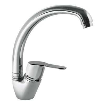 Keukenkraan Tres BM | Opbouw | 360° Draaibaar | Mengkraan | 1-hendel | Rond | Chroom