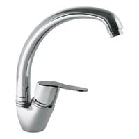 Keukenkraan Tres BM | Opbouw | 360° Draaibaar | Mengkraan | 1-hendel | Rond | Chroom