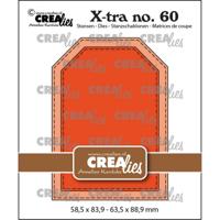 Crealies • xtra atc label met stiksteeklijn