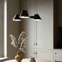 Hanglamp zwart metaal &apos;Stay&apos; 3X E27 fitting modern DFTP 60 cm