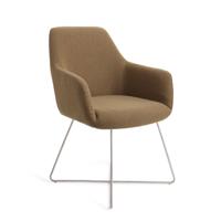 Jesper Home Eetkamerstoel 'Hiroo' Cross Steel, kleur Willow