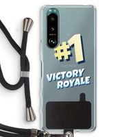 Victory Royale: Sony Xperia 5 III Transparant Hoesje met koord