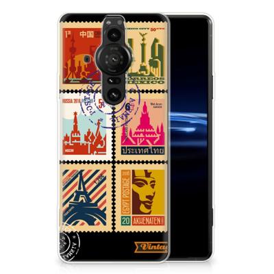 Sony Xperia Pro-I | Silliconen Back Cover | Postzegels