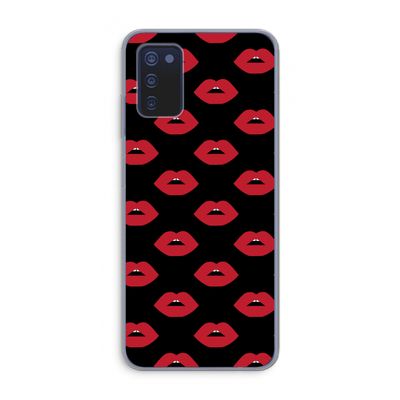 Lips: Samsung Galaxy A03s Transparant Hoesje