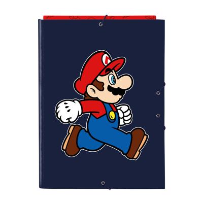 Ringmap Super Mario Trick Rood Donkerblauw A4 26 x 33.5 x 2.5 cm