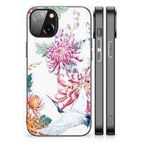 Apple iPhone 14 Dierenprint Telefoonhoesje Bird Flowers
