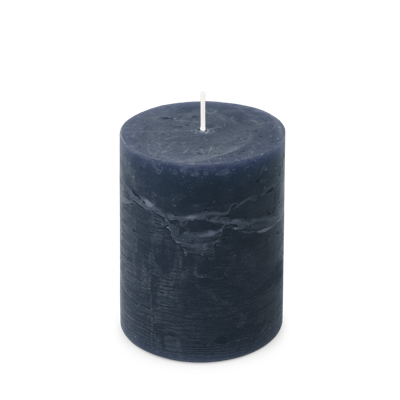 Rustiek Kaars 80/110mm-donkerblauw - Spaas