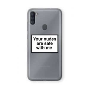 Safe with me: Samsung Galaxy A11 Transparant Hoesje