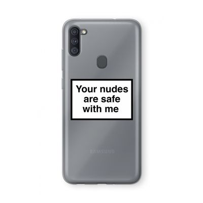 Safe with me: Samsung Galaxy A11 Transparant Hoesje