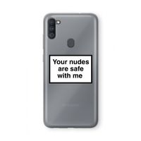 Safe with me: Samsung Galaxy A11 Transparant Hoesje