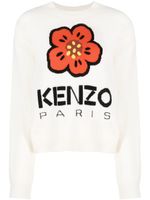 Kenzo pull Boke Flower en intarsia - Blanc