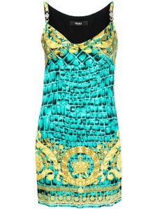 Versace robe courte Baroccodile Medusa '95 - Vert