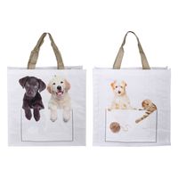 Hoppe Shoppingbag kiekeboe hond / kat assorti - thumbnail