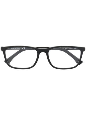 Emporio Armani lunettes de vue à monture rectangulaire - Noir