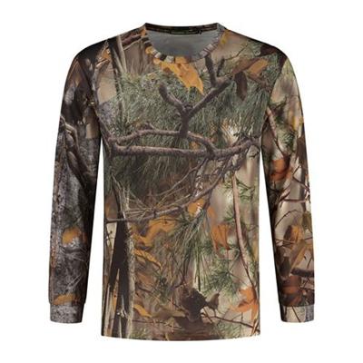 Stealth Gear T-shirt Lange Mouw Camo Bosprint, maat L