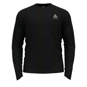 Odlo Run Easy Warm Millennium Element hardloopshirt lange mouw zwart heren M