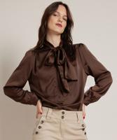 blouse met strikkraag blouse met strikkraag