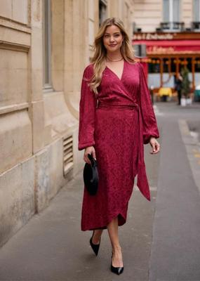 Freebird Jurk Blossom Midi | Rood Freebird Jurk Blossom Midi | Rood