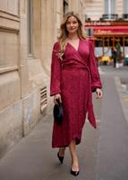 Freebird Jurk Blossom Midi | Rood