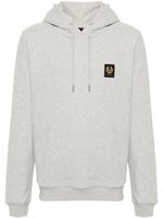 Belstaff hoodie chiné à patch logo - Gris - thumbnail