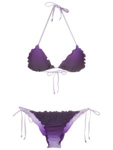 Amir Slama bikini à volants - Violet