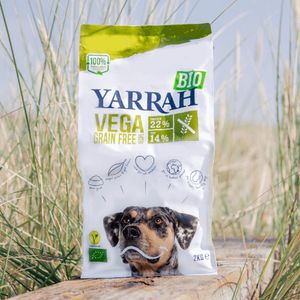 Yarrah Organic Vega Grain-Free 2 kg Volwassen Balletje, Zeevruchten, Tapioca