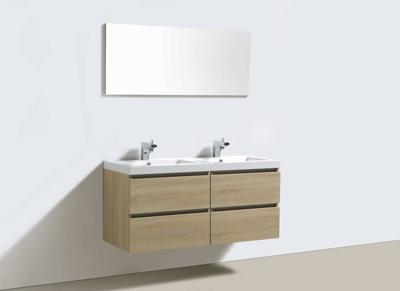 Badmeubel Trendline 120 Light Wood met 4 lades