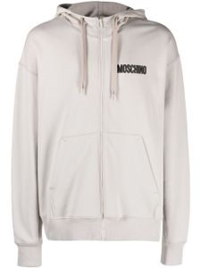 Moschino pull en coton à motif Teddy Bear - Gris