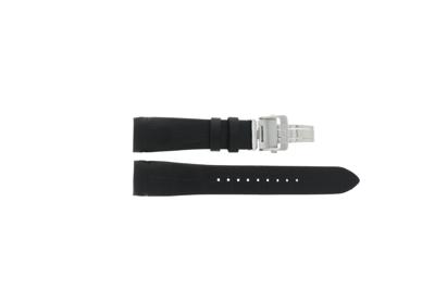 Horlogeband Seiko 4R39-00S0 / SSA373J1 / L0HC011J0 Leder Zwart 22mm