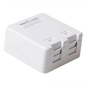 RJ45 Opbouwdoos Keystone-jack 2 voudig