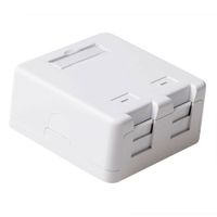 RJ45 Opbouwdoos Keystone-jack 2 voudig